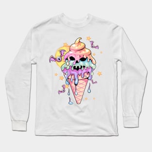 Pastel Goth Ice cream Kawaii Long Sleeve T-Shirt